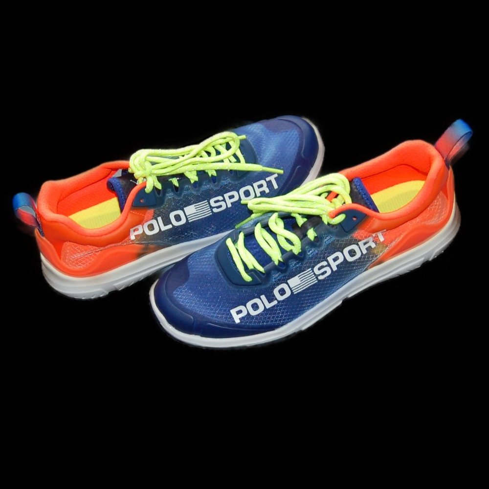 Polo Ralph Lauren Logo Tech Racer Sneaker - Ombre - Size 9.5 - Women